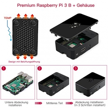Raspberry Pi 3 Modell B Plus (B +) Ultimatives Starterkit mit 32GB Micro SD Karte,& Schaltnetzteil ✪
