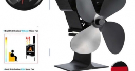 Stromloser Kaminofen Ventilator für Holzofen ✪