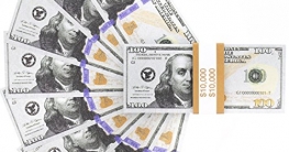 10,000 US Dollar Film Geldscheine - 100 mal 100$ ✪