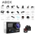 Abox 4K Actionkamera - Wasserdicht, Anti-Shake, mit Helmbasis/Unterwasser-Gehäuse/WiFi-Fernbedienung / 170 Grad Objektiv ✪