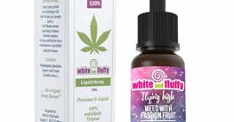 White and Fluffy® 250mg CBD Liquid • Gras/Hanf mit Passionsfrucht ✪