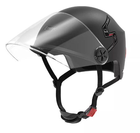 Youngfate Bike Helmet Fire Smart Helmet Rear mit Tag Night IPX4 Wasserproof Automatischer Blinker für Xiaomi M365 Elektro Scooter Schwarz 