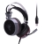 AUKEY Gaming Headset Virtuelle 7.1 Kanal Stereo RGB Hintergrundbeleuchtung Geräuschunterdrückung Gaming Kopfhörer Over-Ear Flexible Mic, Vibrations Schalter und Lautstärkeregler - Schwarz und Silber - 2