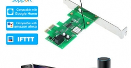 Mini PCI-e Desktop PC Remote Control Switch Card Compatible with Sonoff K2F6