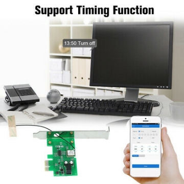 Mini PCI-e Desktop PC Remote Control Switch Card Compatible with Sonoff K2F6