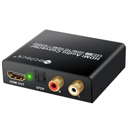 Neoteck HDMI Audio Splitter 4K 2160P HDMI zu optischen SPDIF Toslink & Chinch ✪