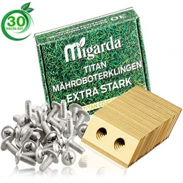 Migarda - Worx Landroid Messer - 30x - Hochwertige Titan-Klingen ✪