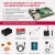 LABISTS Raspberry Pi 4 Model B 4 GB Ultimatives Kit mit 32GB Class10 Micro SD-Karte, 5,1V 3,0A USB-C EIN/Aus-Schaltnetzteil, 3 Premium Kupfer Kühlkörper, Micro HDMI-Kabel, Premium Schwarzes Gehäuse ✪