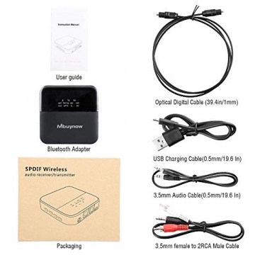 Mbuynow Bluetooth 5.0 Transmitter und Empfänger, 2-in-1 Bluetooth Audio Adapter ✪