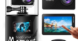 VanTop 4K Action Cam mit Touchscreen, 2 Akkus & Zubehör ✪