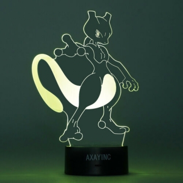 Pokemon 3D LED Tischlampe – Mewtwo ✪