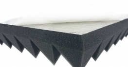 Pyramiden Schaumstoff SELBSTKLEBEND TYP 50x50x5 Akustik Schall Schutz Dämmung ✪