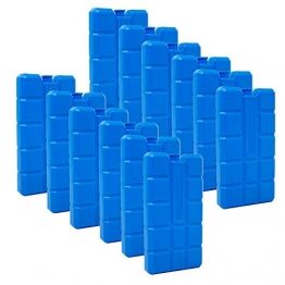 6er Set Kühlakku mit je 200 ml | 6 Blaue Kühlelemente für Klimageräte oder Kühlbox ✪