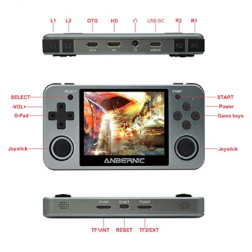 Anbernic RG350-Retro-Spielekonsole - Portabler Emulator für Gameboy, PlayStation, N64 & mehr ✪