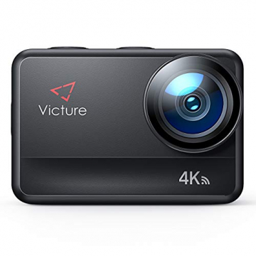 Victure AC940 Action Kamera 5M Bare Machine Wasserdicht 4K 20MP Sportkamera mit Touchscreen Vlog Kamera EIS Fernbedienung 131 Fuß Unterwasser Camcorder mit 2x1350mAh Akkus und Zubehör ✪