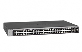 NETGEAR GS748T 48 Port Gigabit Ethernet LAN Switch Smart (Netzwerk Switch Managed mit 4x 1G SFP, Desktop oder 19 Zoll Rack-Montage, ProSAFE Lifetime-Garantie) ✪