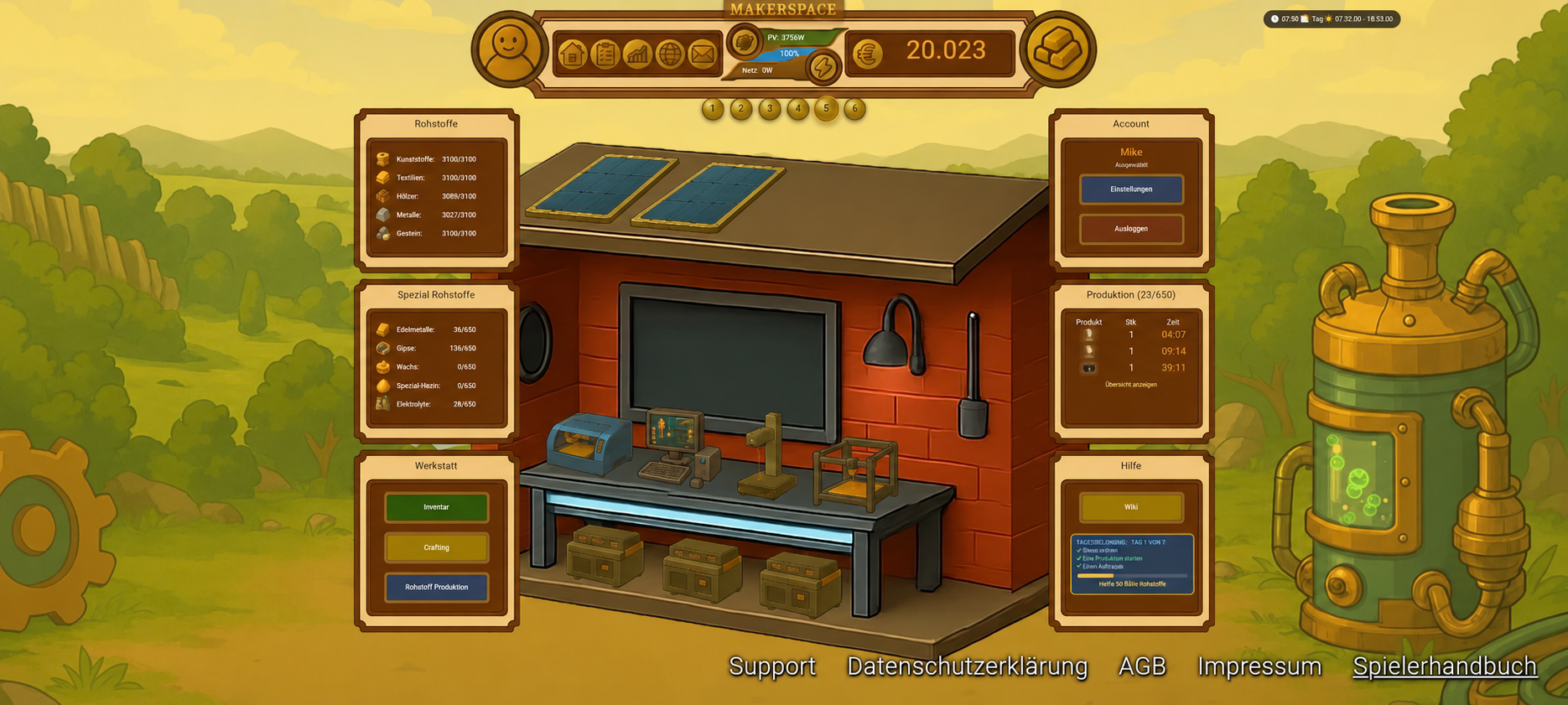 Makerspace Game: eigene digitale Werkstatt